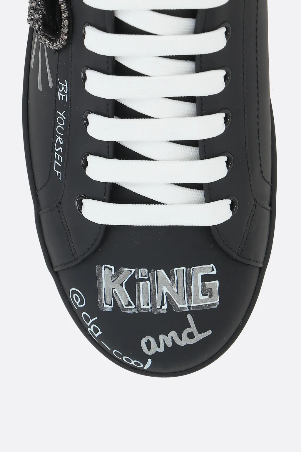 Graffiti Printed Low-Top Sneakers