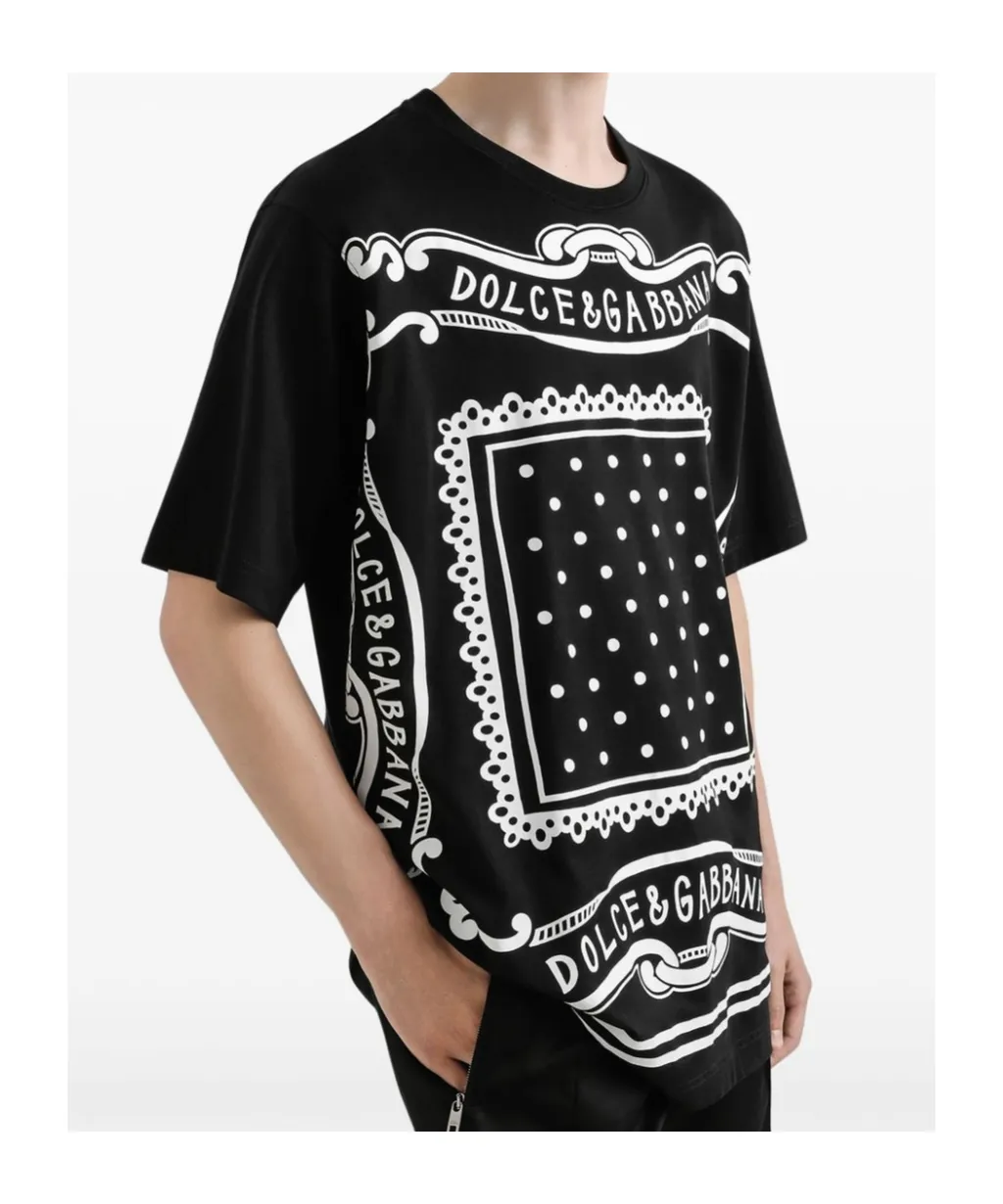 Bandanna Printed Crewneck T-Shirt