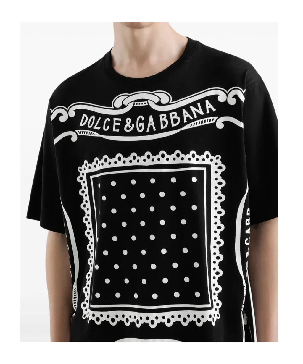 Bandanna Printed Crewneck T-Shirt