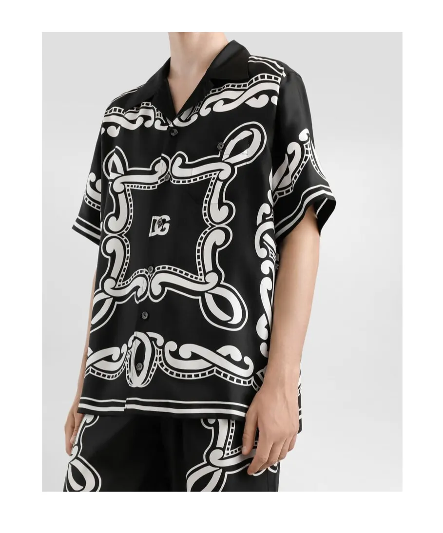 Bandanna Printed Short-Sleeved Shirt