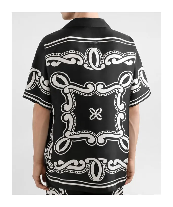 Bandanna Printed Short-Sleeved Shirt