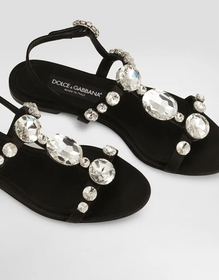 Gemstone Embellishment Sandals