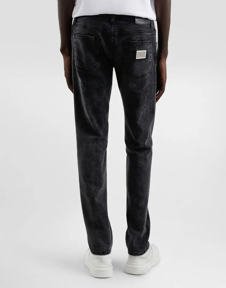 Logo Tag Skinny Jeans
