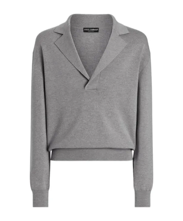 Dg Embroidered V-Neck Sweater