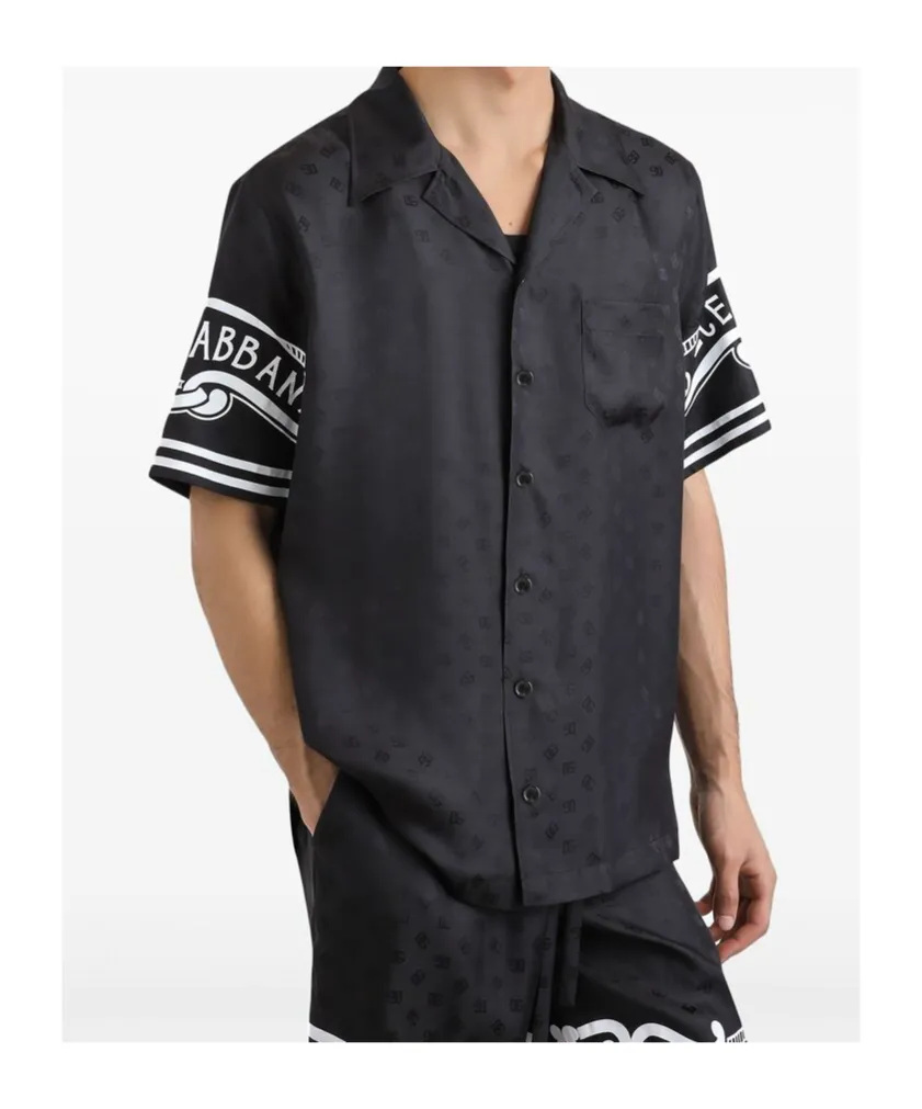 Bandanna Printed Denim Shirt