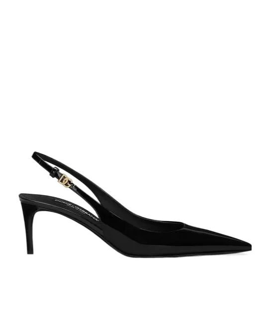 Dg Plaque Slingback Pumps