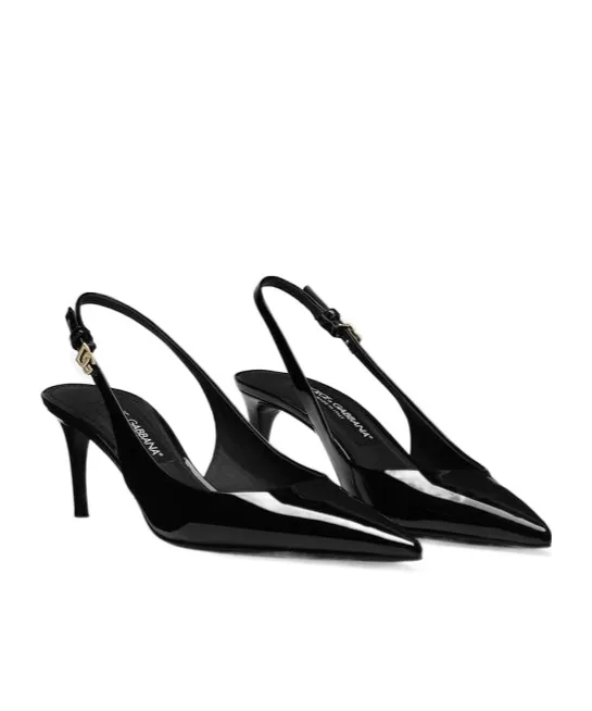 Dg Plaque Slingback Pumps