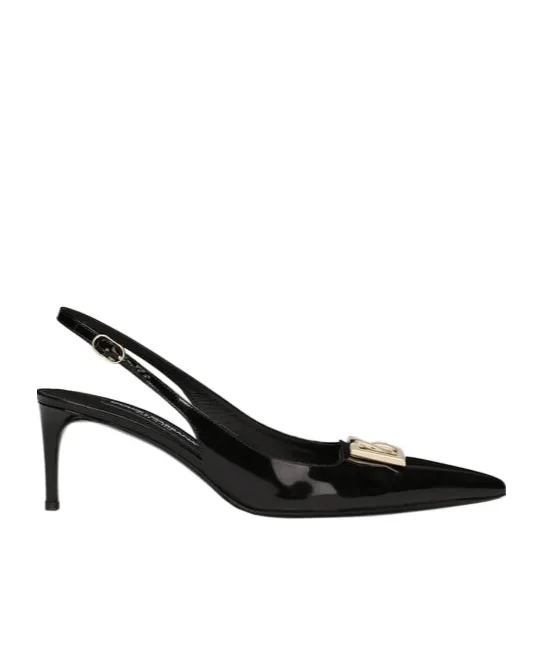 Dg Plaque Slingback Pumps