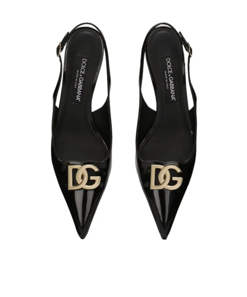 Dg Plaque Slingback Pumps
