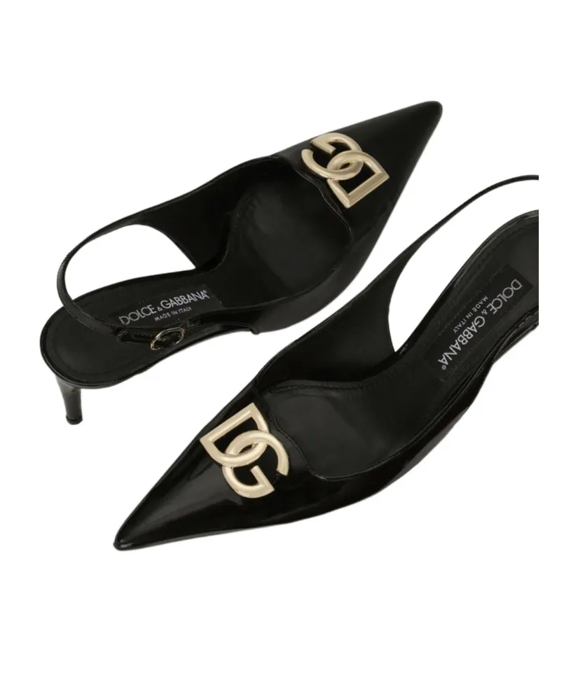 Dg Plaque Slingback Pumps