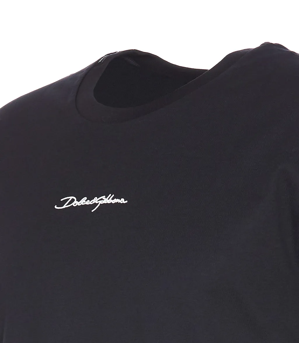 Logo Embroidered Crewneck T-Shirt