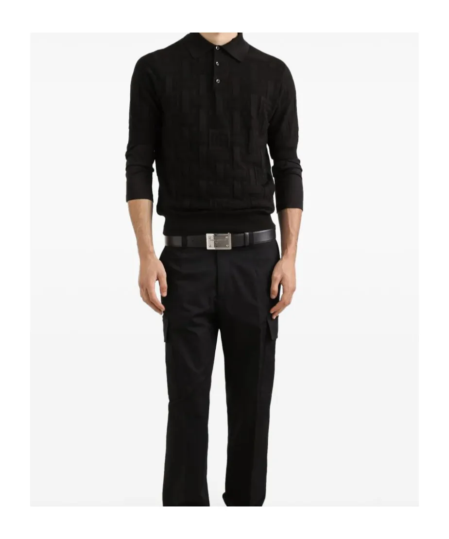 Logo Jacquard Polo Shirt