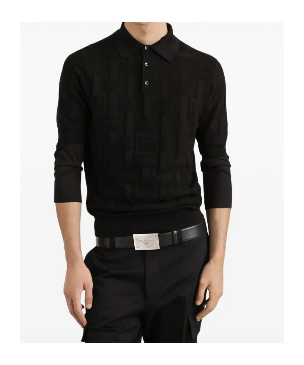 Logo Jacquard Polo Shirt