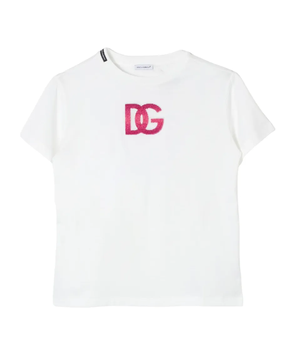 Dg Logo Printed Jersey T-Shirt