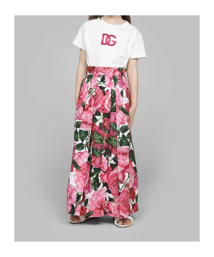 Dg Logo Printed Jersey T-Shirt