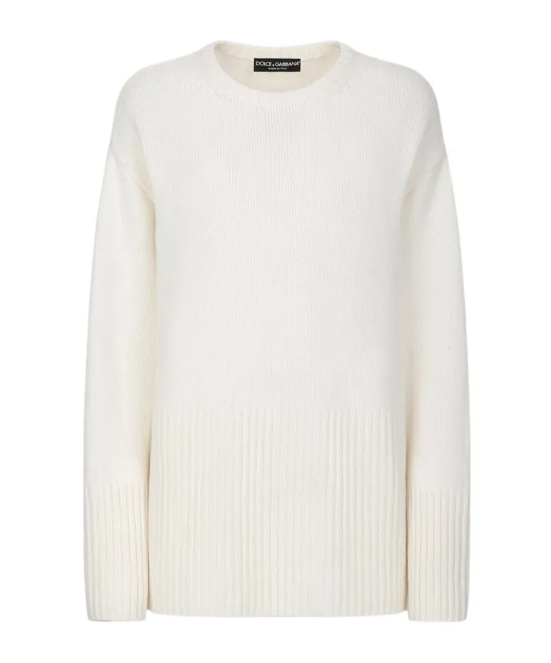 Ribbed Crew Neck Sweater