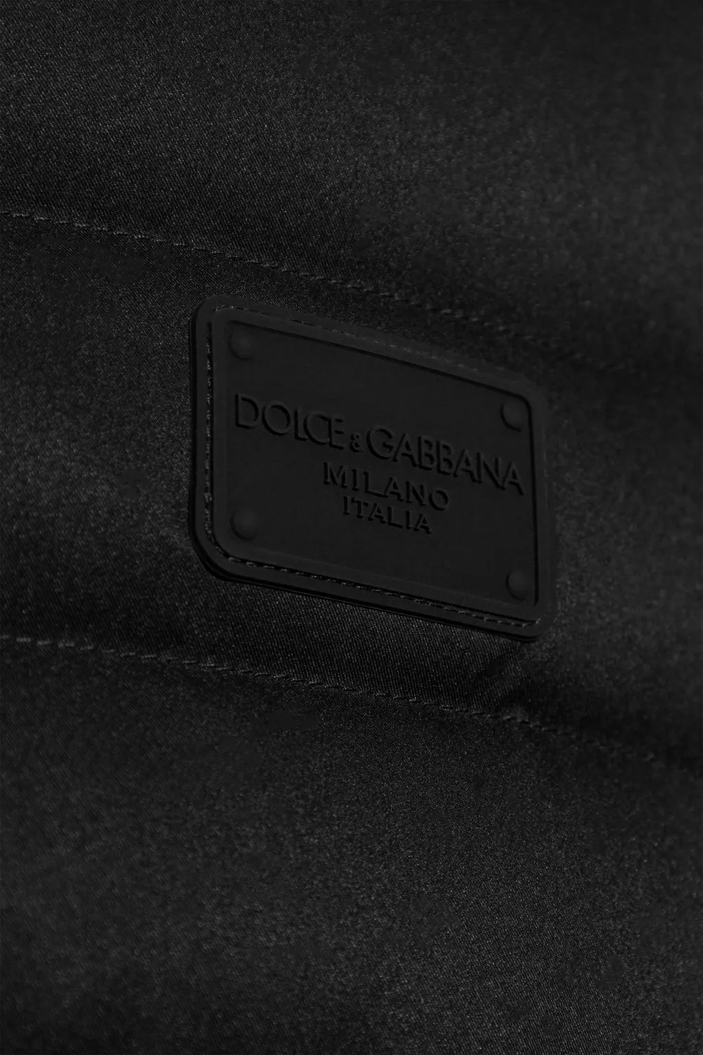 Logo Patch Quilted Down Coat