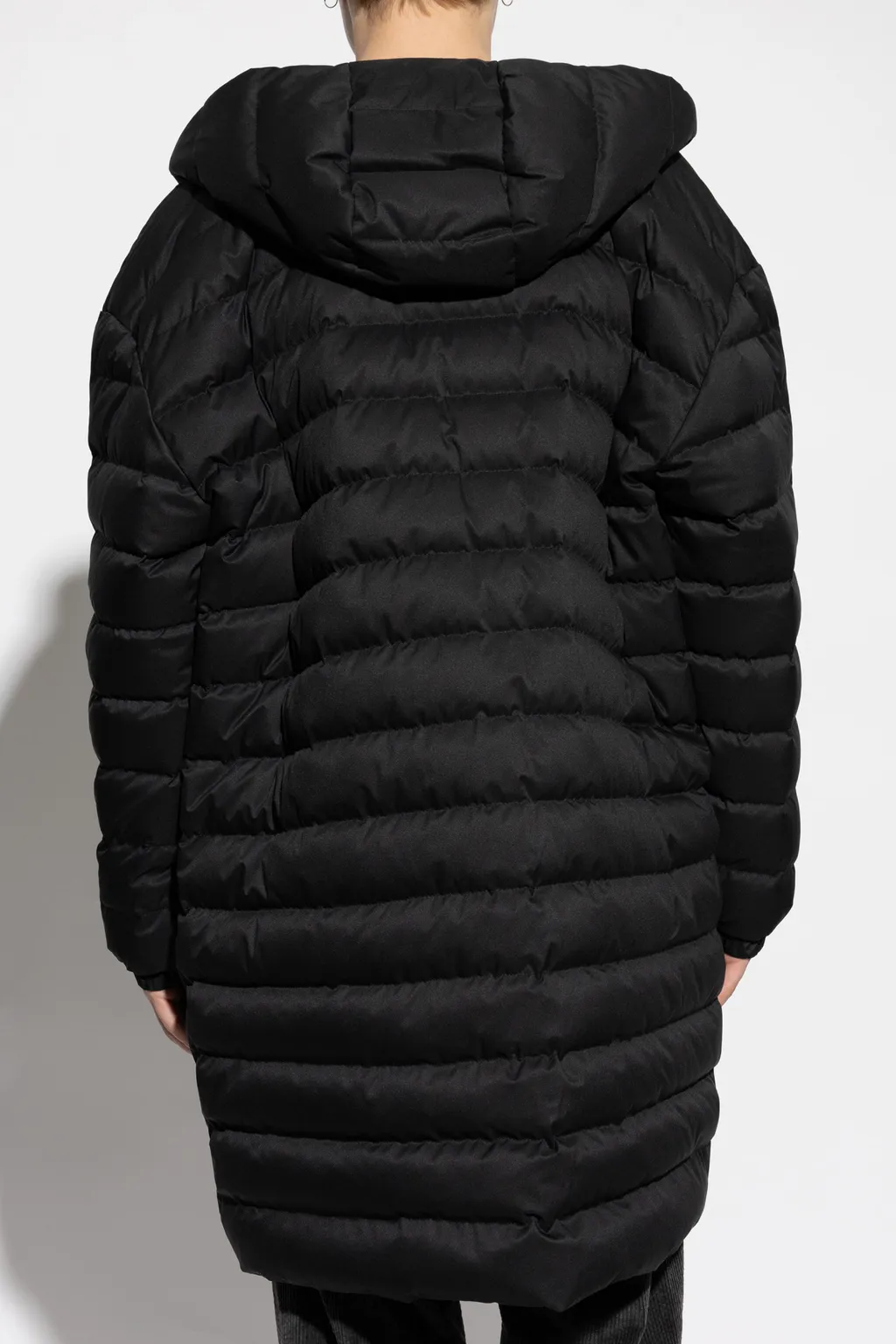 Logo Patch Quilted Down Coat