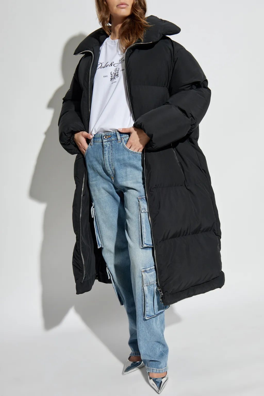 Zip-Up Quilted Coat
