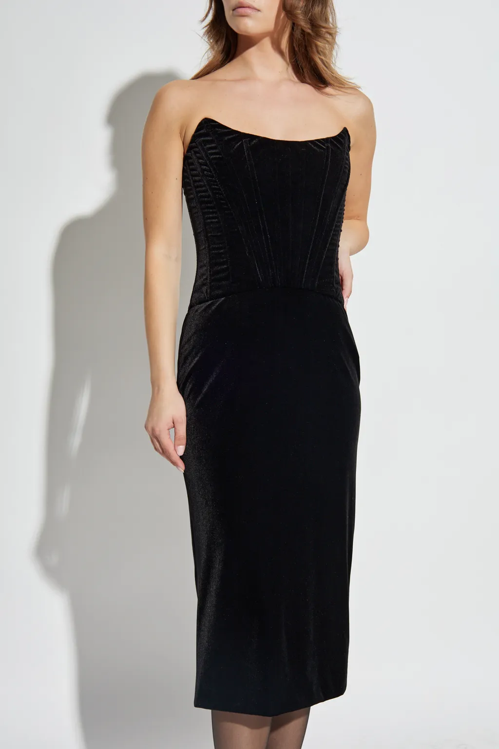 Sleeveless Velvet Dress