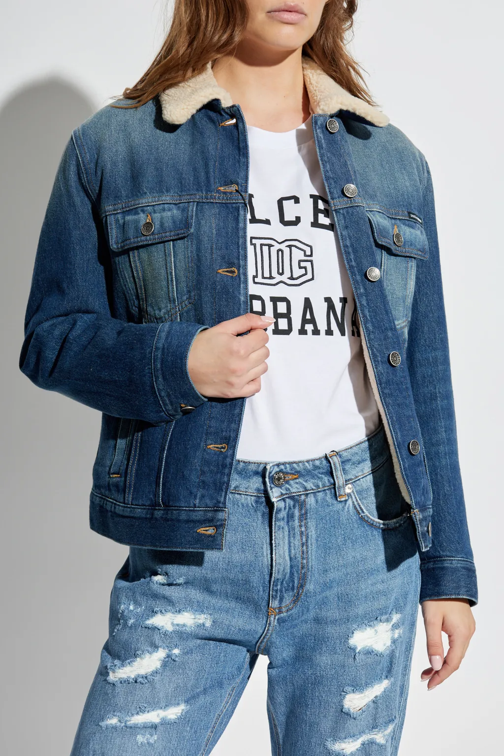 Logo Plaque Denim Jacket