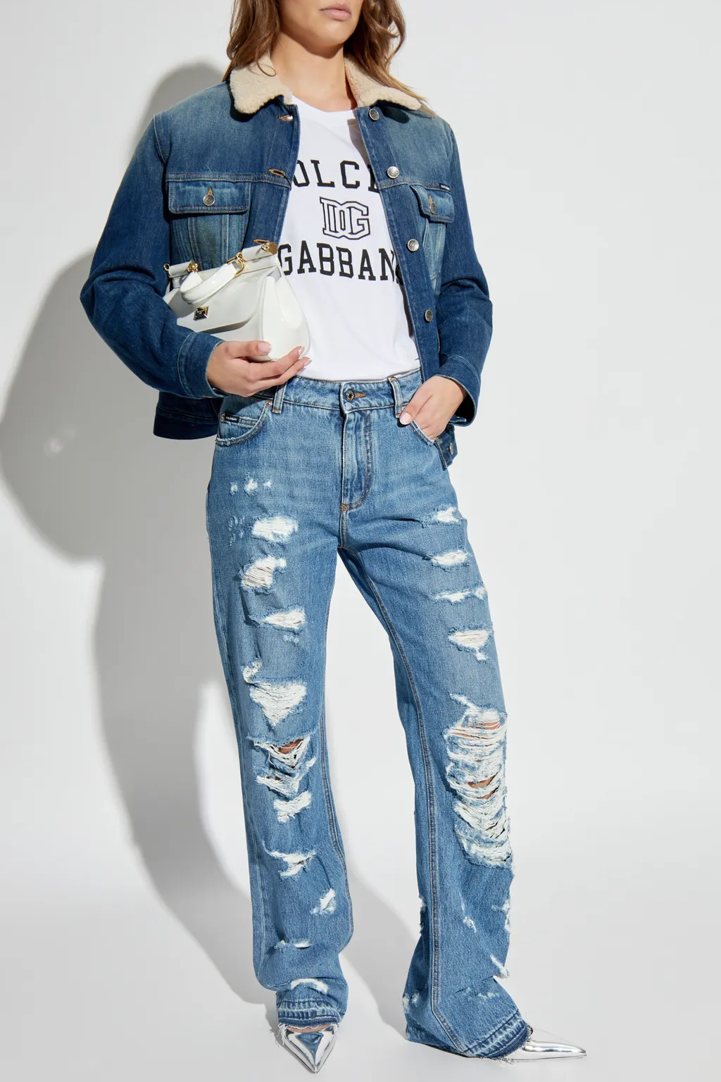 Logo Plaque Denim Jacket