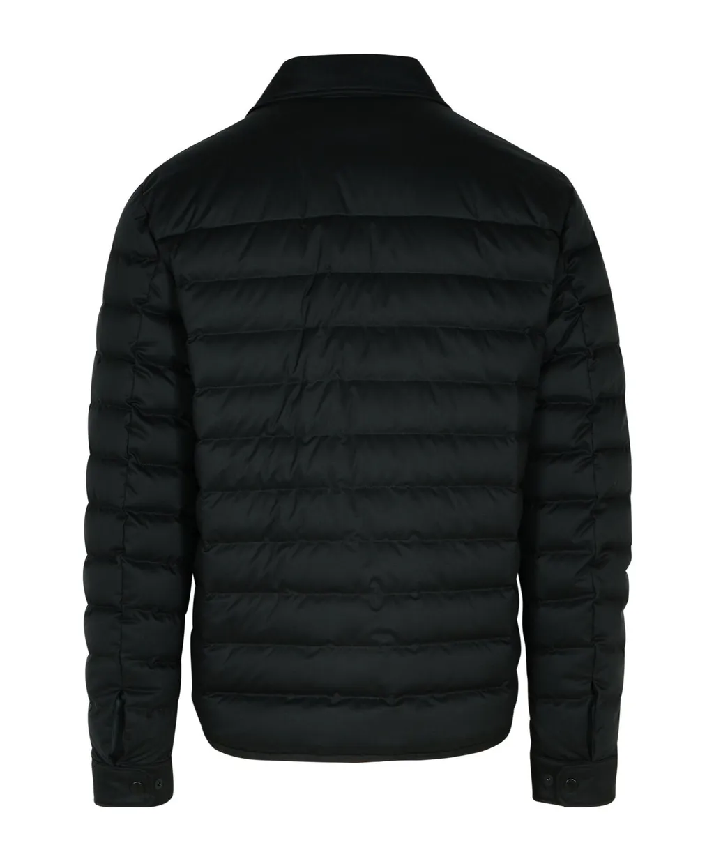 Logo Patch Quilted Down Jacket