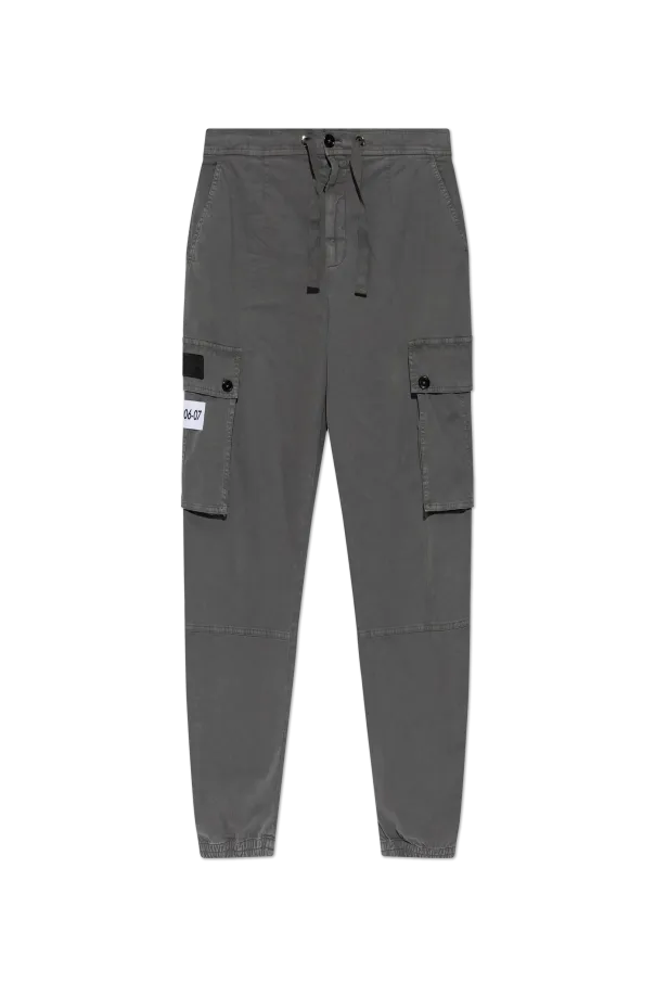 Logo Patch Drawstring Pants