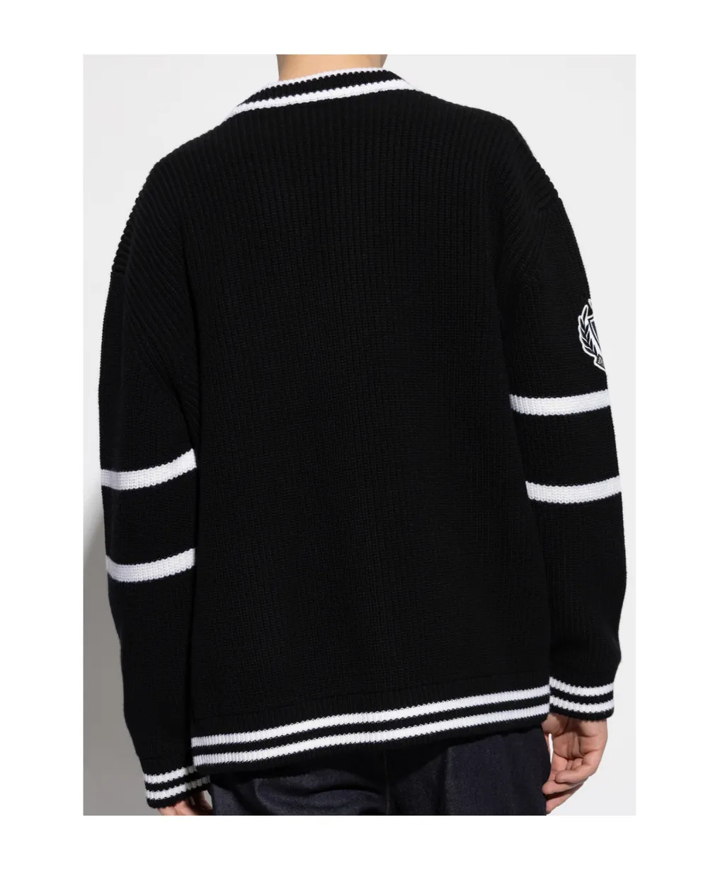 Dg Logo Embroidered Cardigan