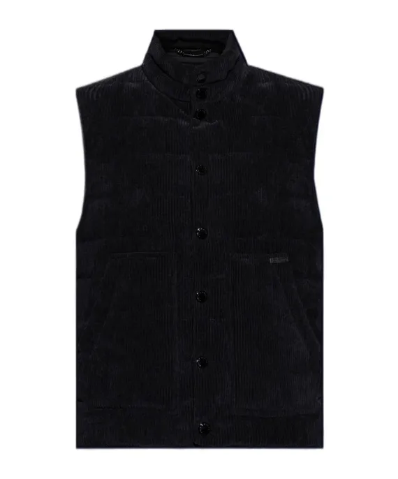 Logo Patch Corduroy Jacket