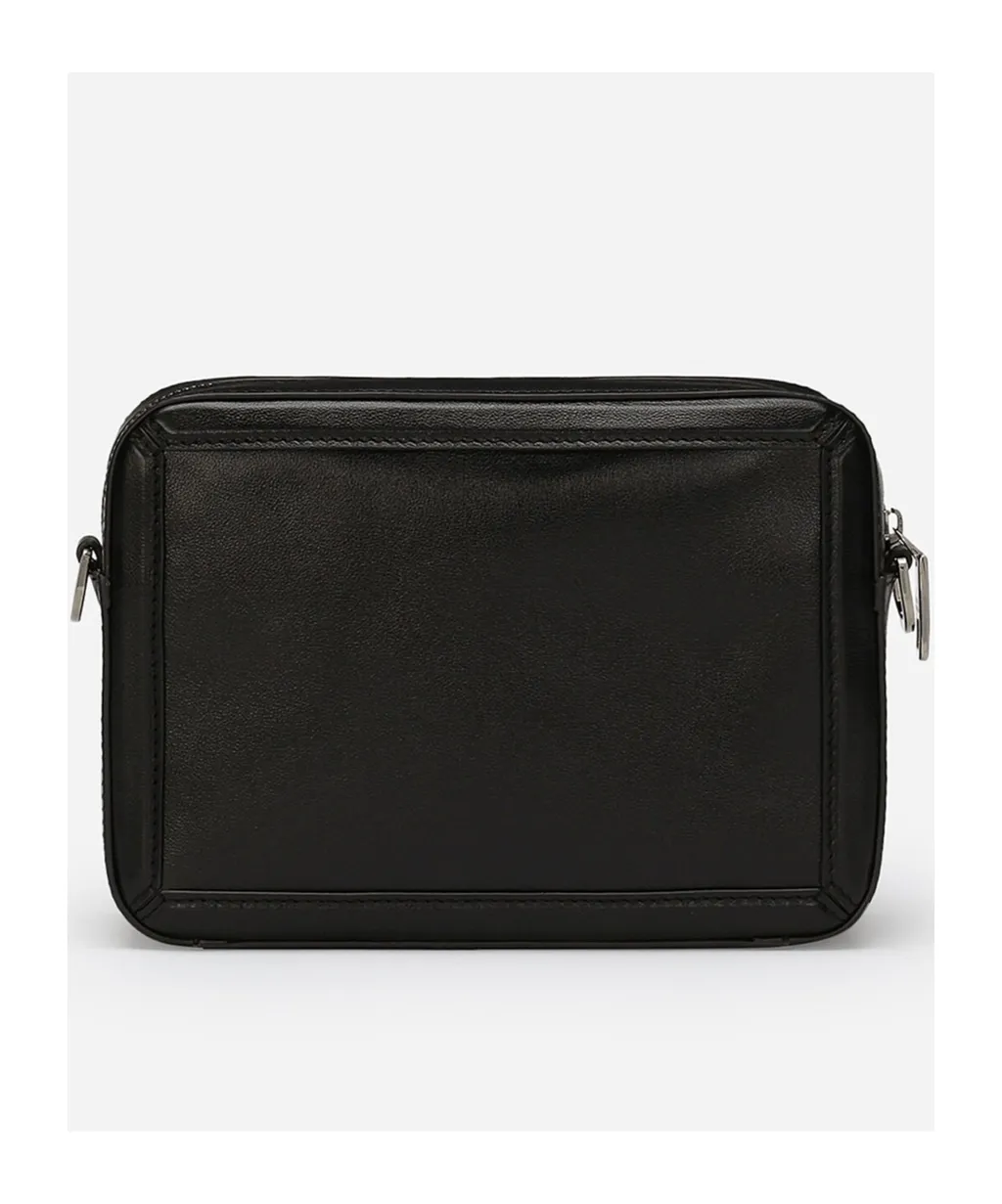 Logo Plaque Zipped Mini Messenger Bag