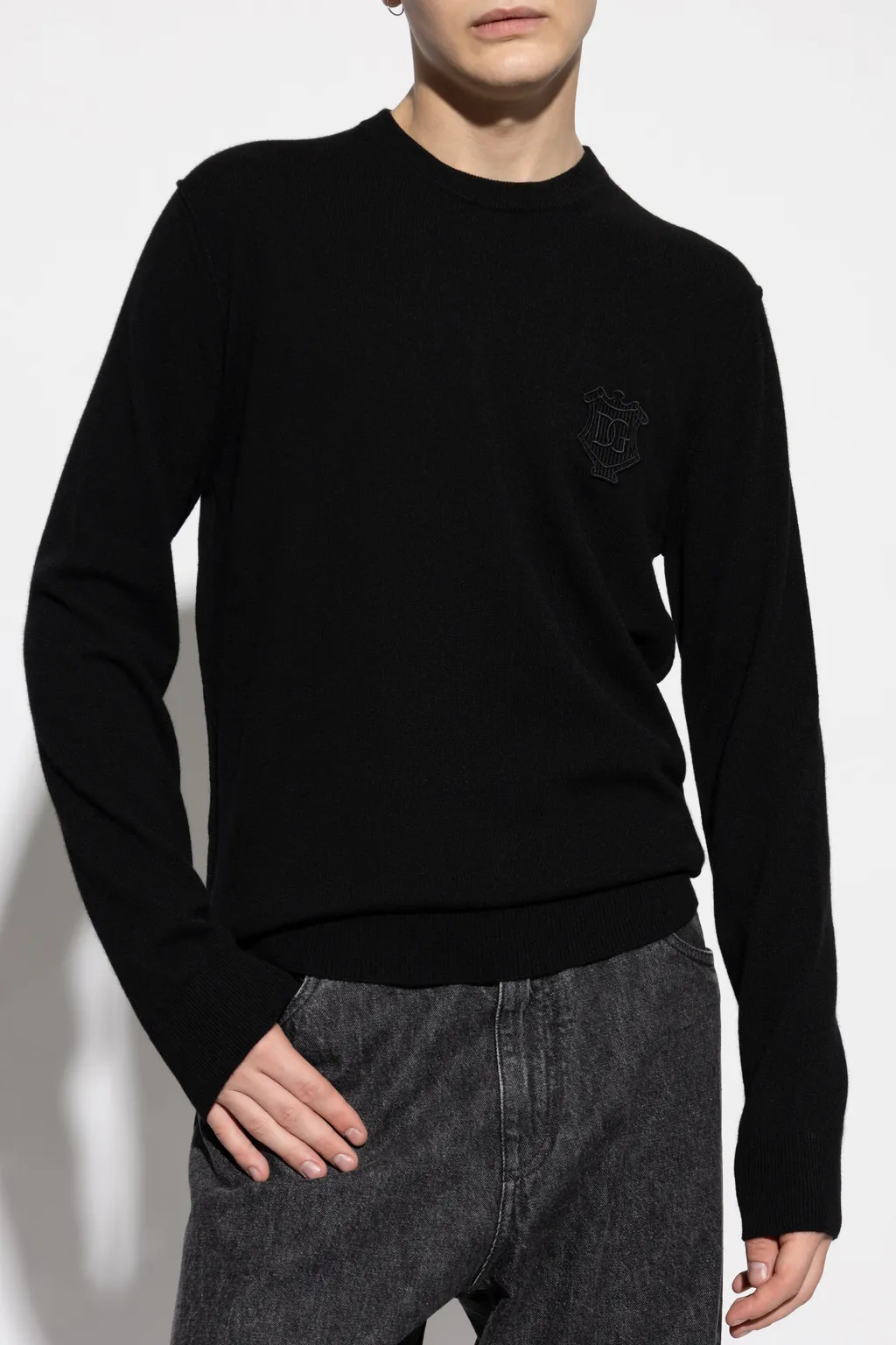 Dg Embroidered Crewneck Jumper