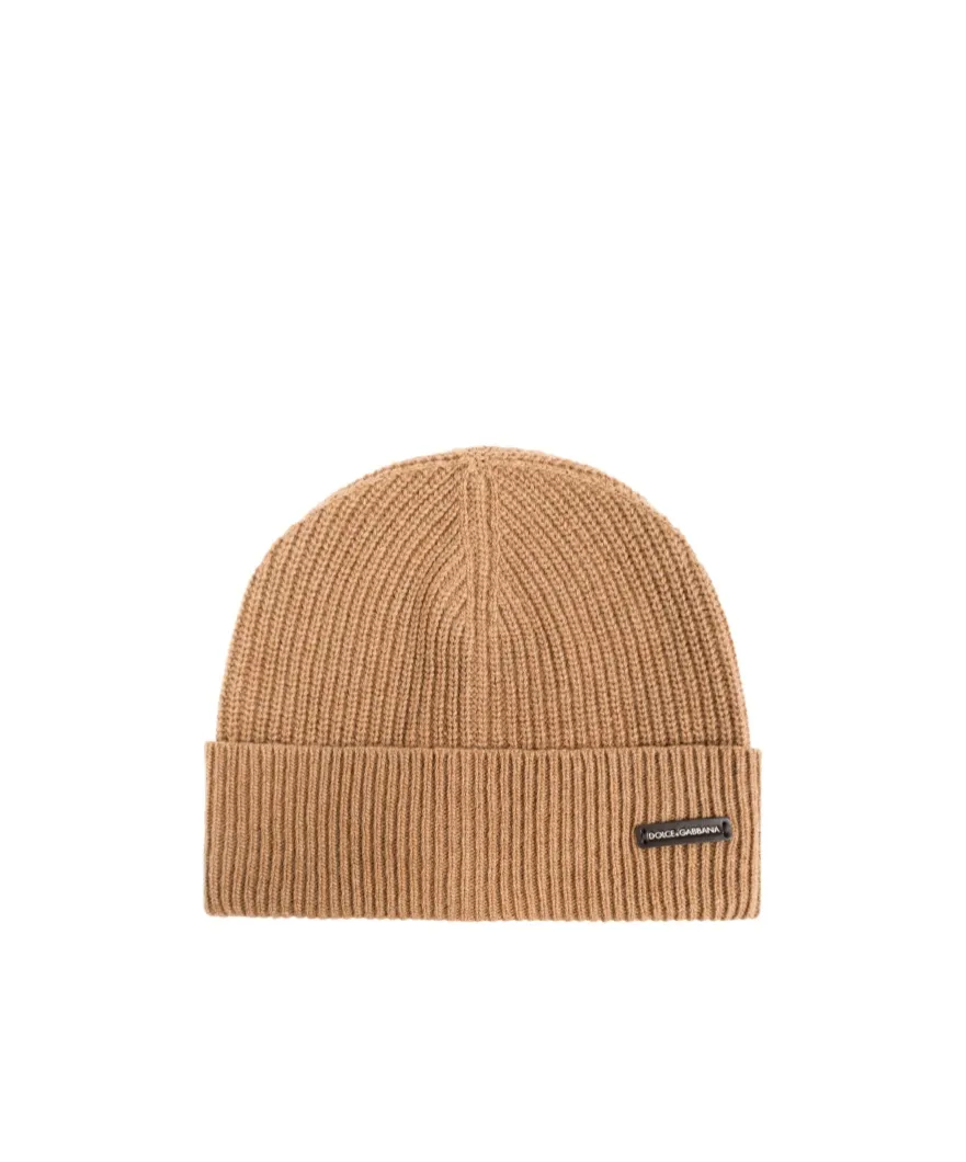Logo Patch Knitted Beanie
