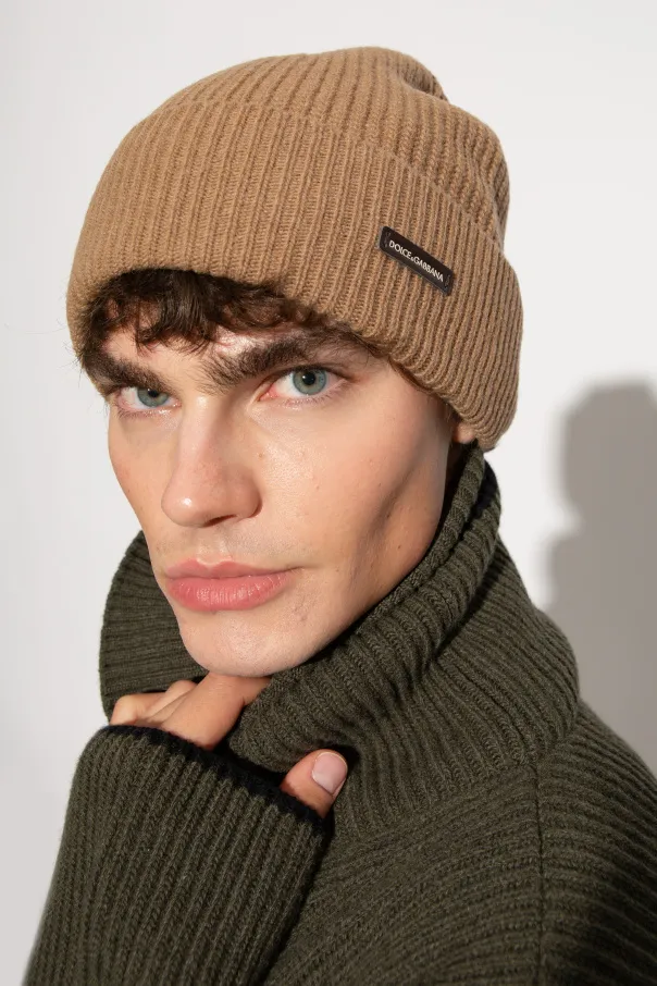 Logo Patch Knitted Beanie