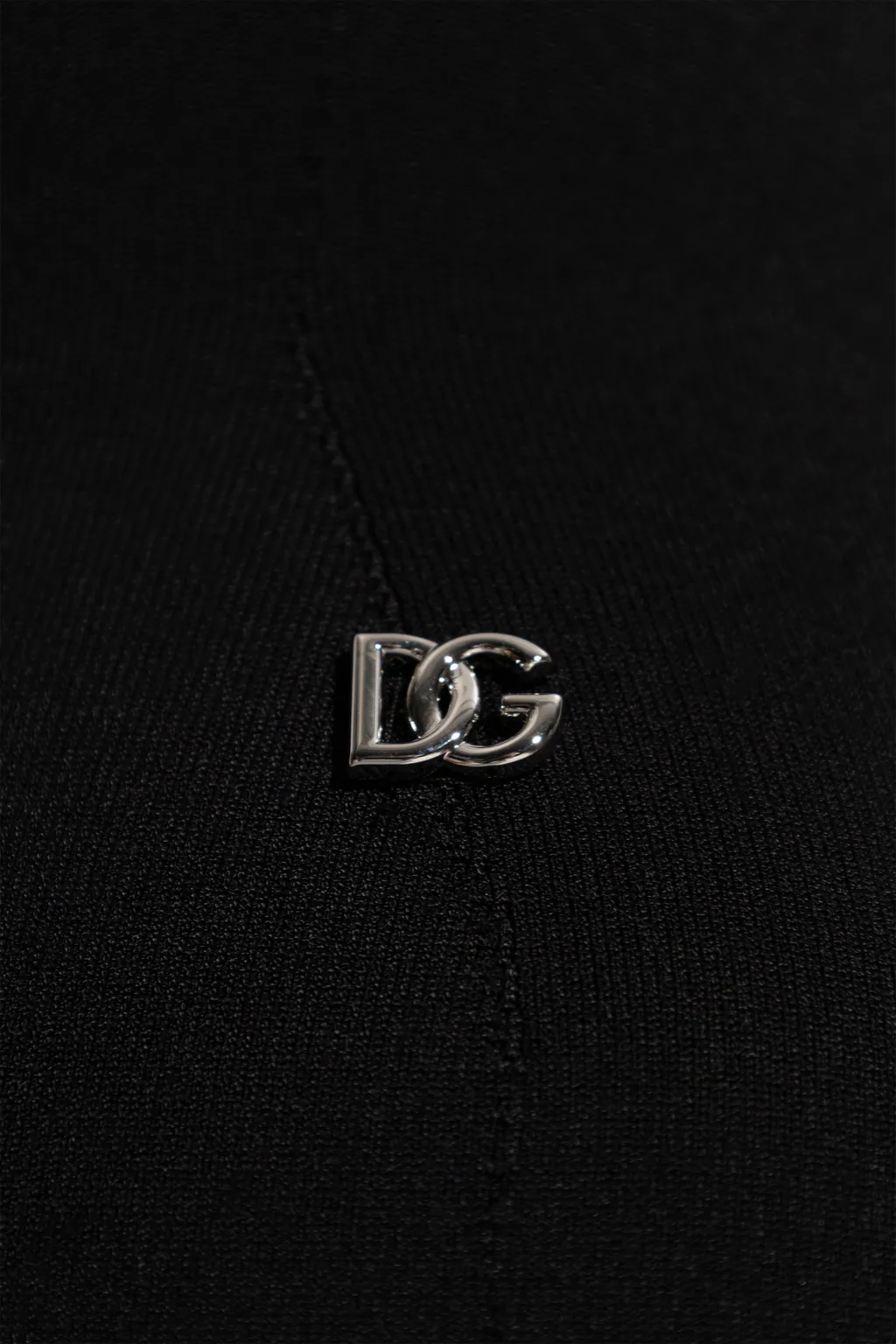 Dg Logo Plaque Sleeveless Knitted Dress