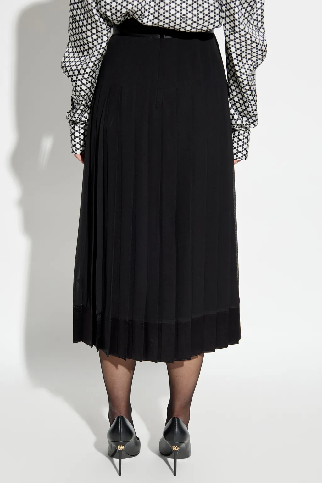Pleated Midi Skirt