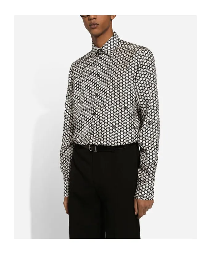 Dg Printed Martini-Fit Shirt