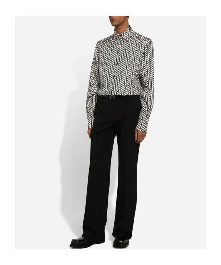 Dg Printed Martini-Fit Shirt