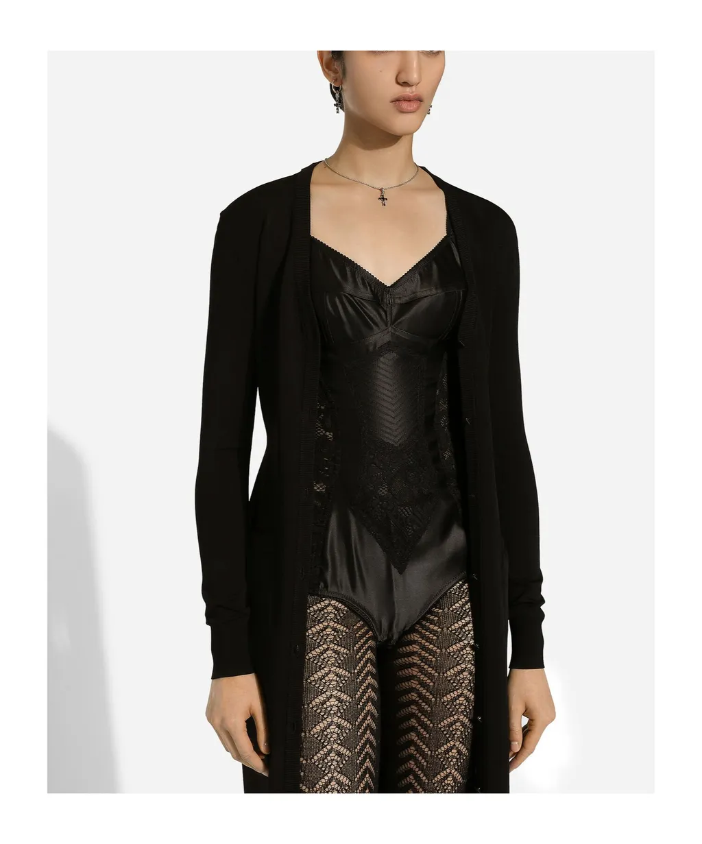 V-Neck Knitted Cardigan