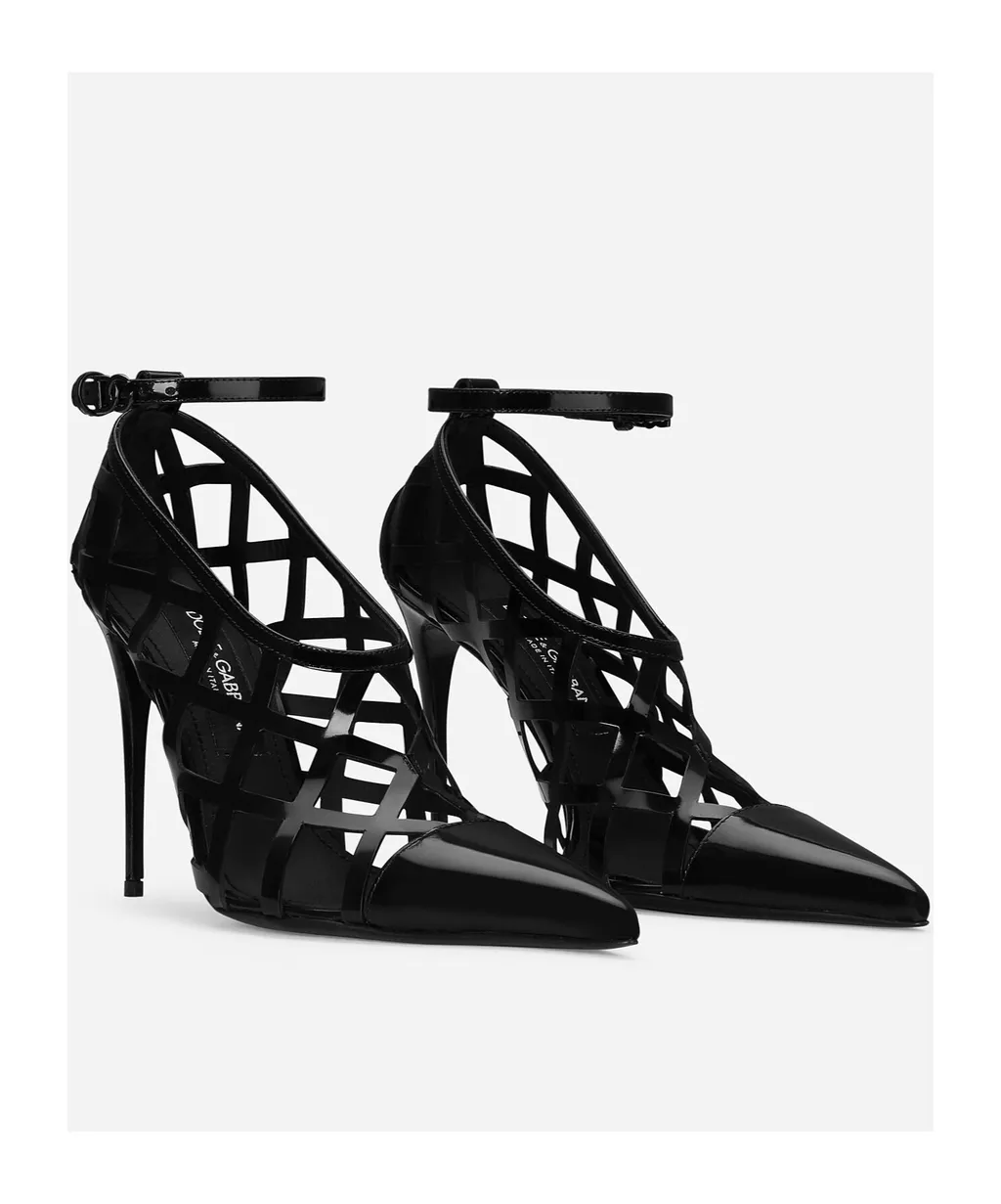 Dg Logo Polished Pumps
