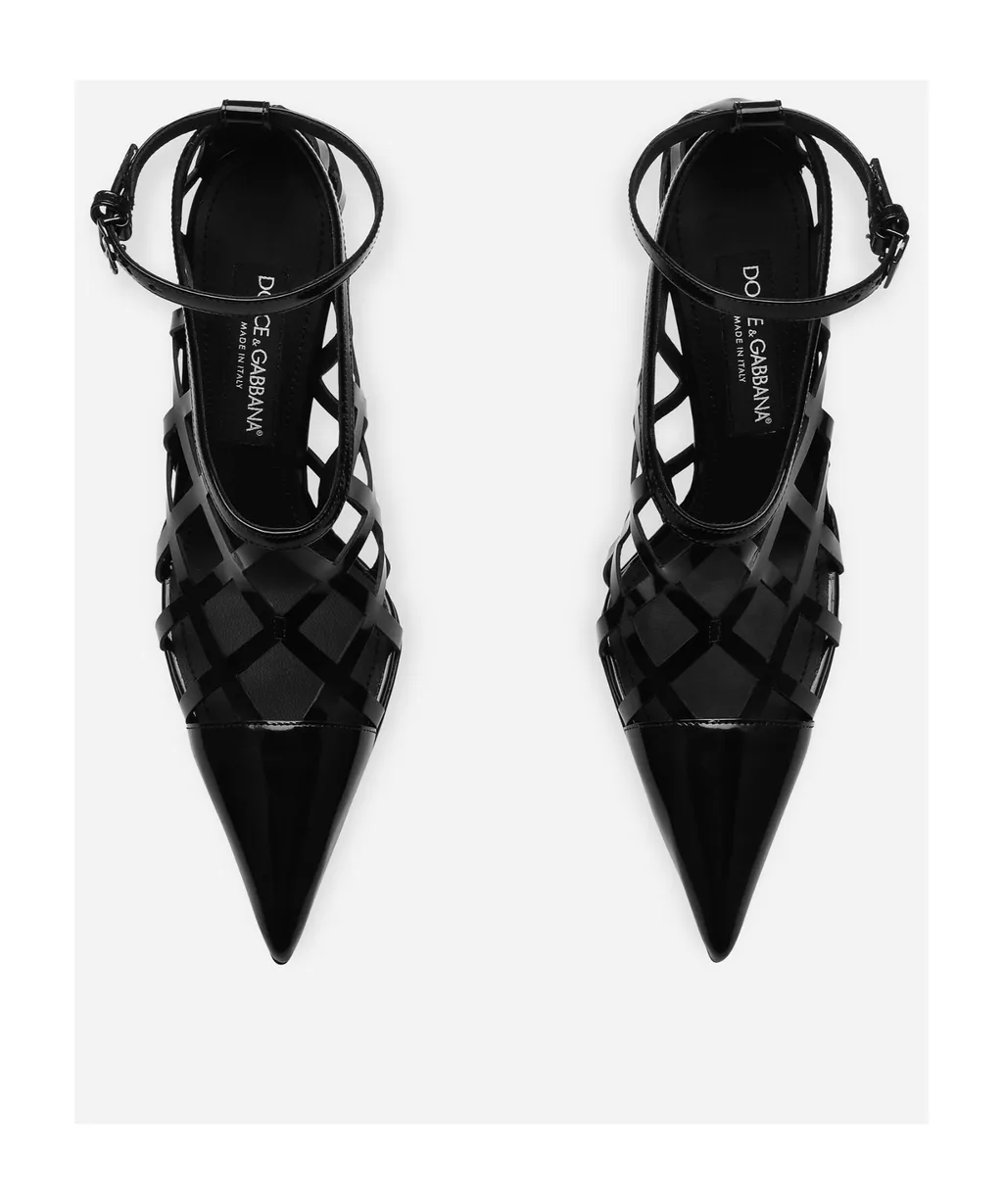 Dg Logo Polished Pumps