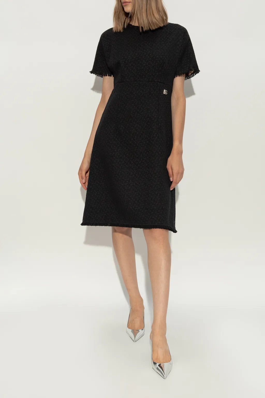 Dg Logo Plaque Slingback Pumps