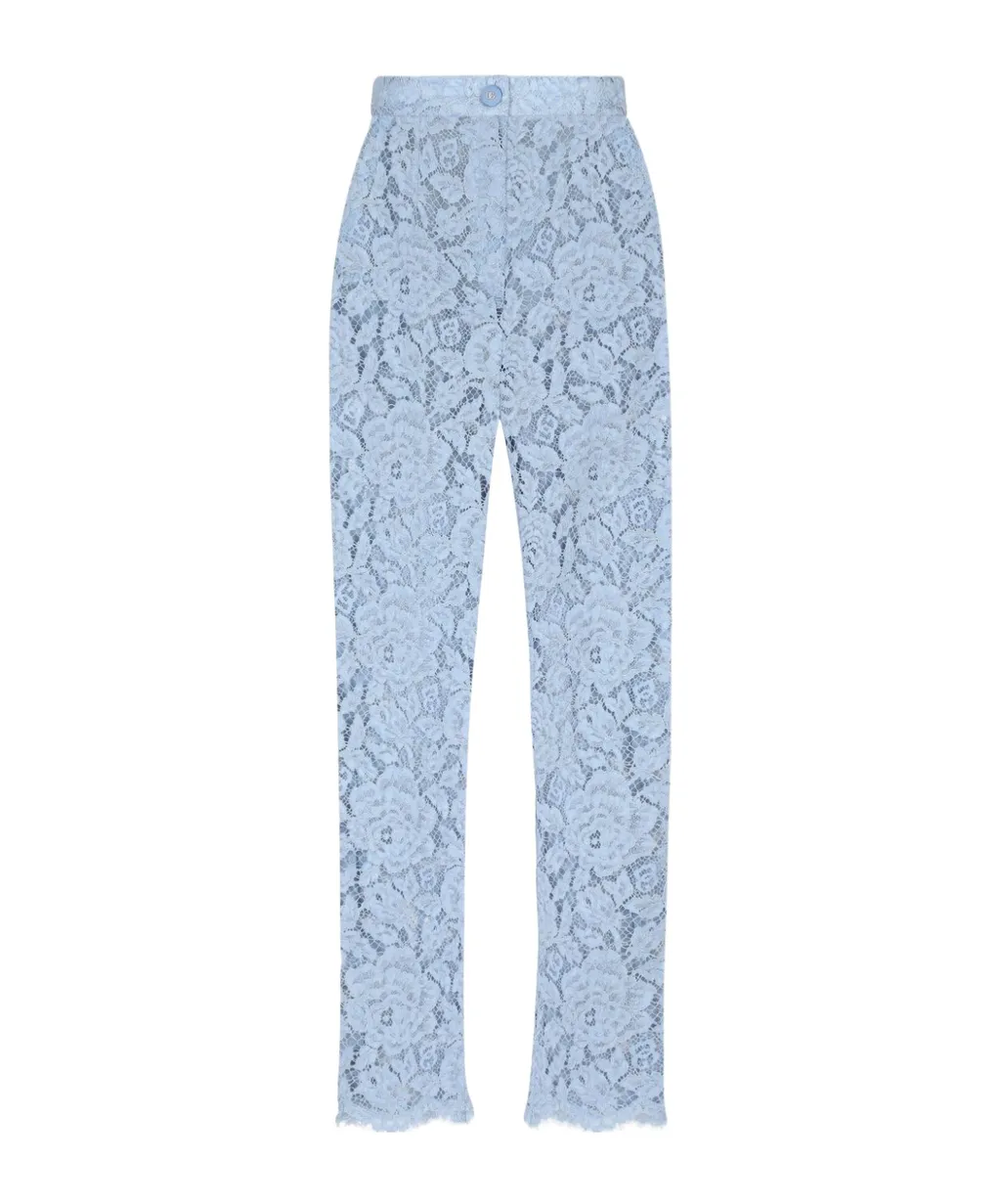 Embroidered Lace Trousers