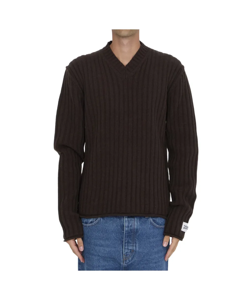 V-Neck Knitted Jumper