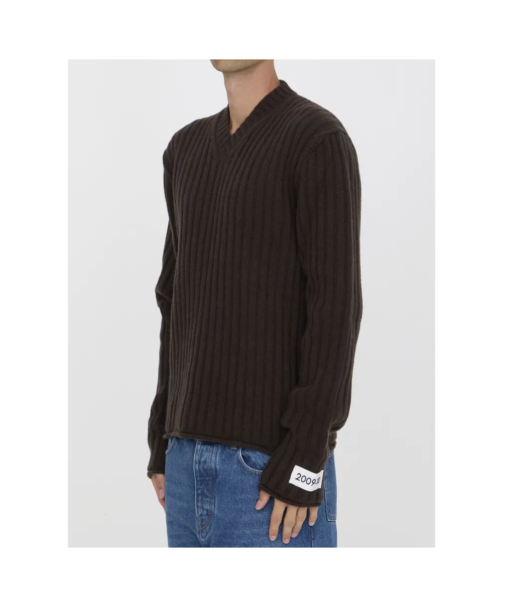 V-Neck Knitted Jumper