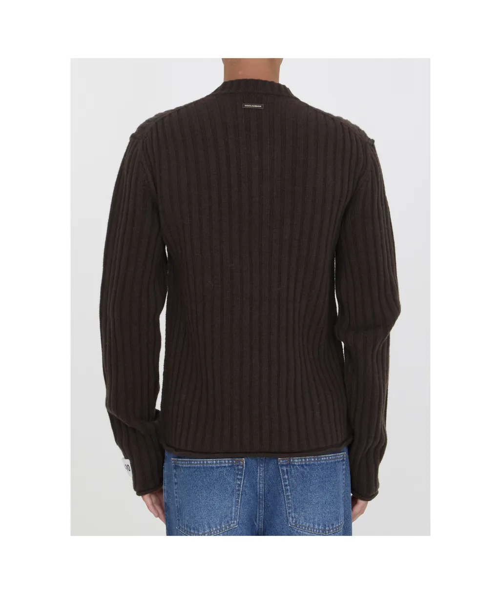 V-Neck Knitted Jumper