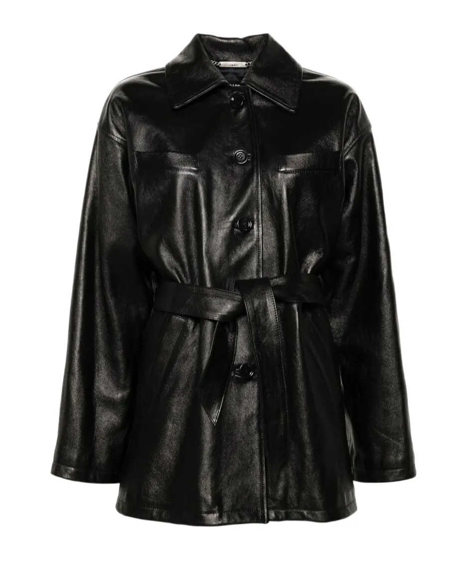 Drop Shoulder Belted Jacket
