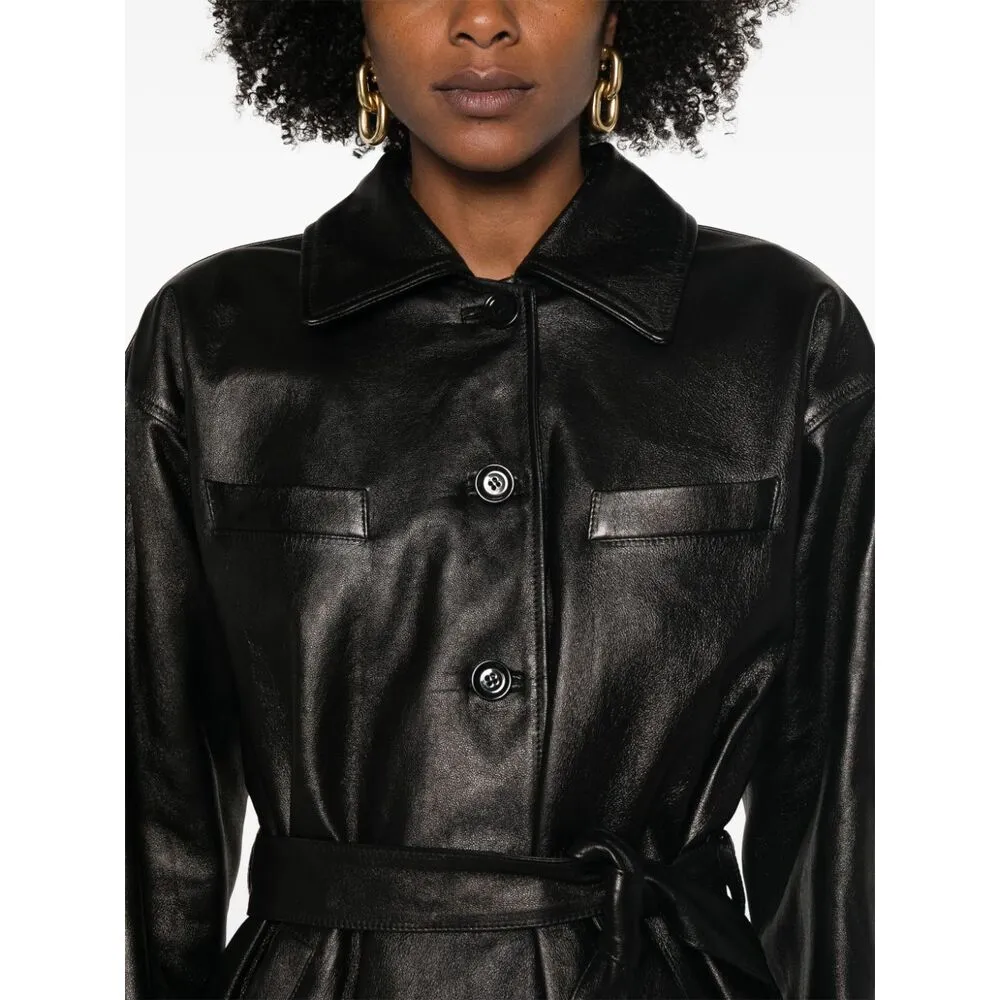 Drop Shoulder Belted Jacket