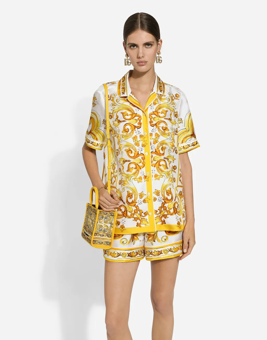 Majolica Printed Twill Shorts