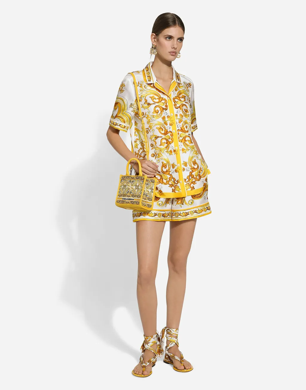 Majolica Printed Twill Shorts